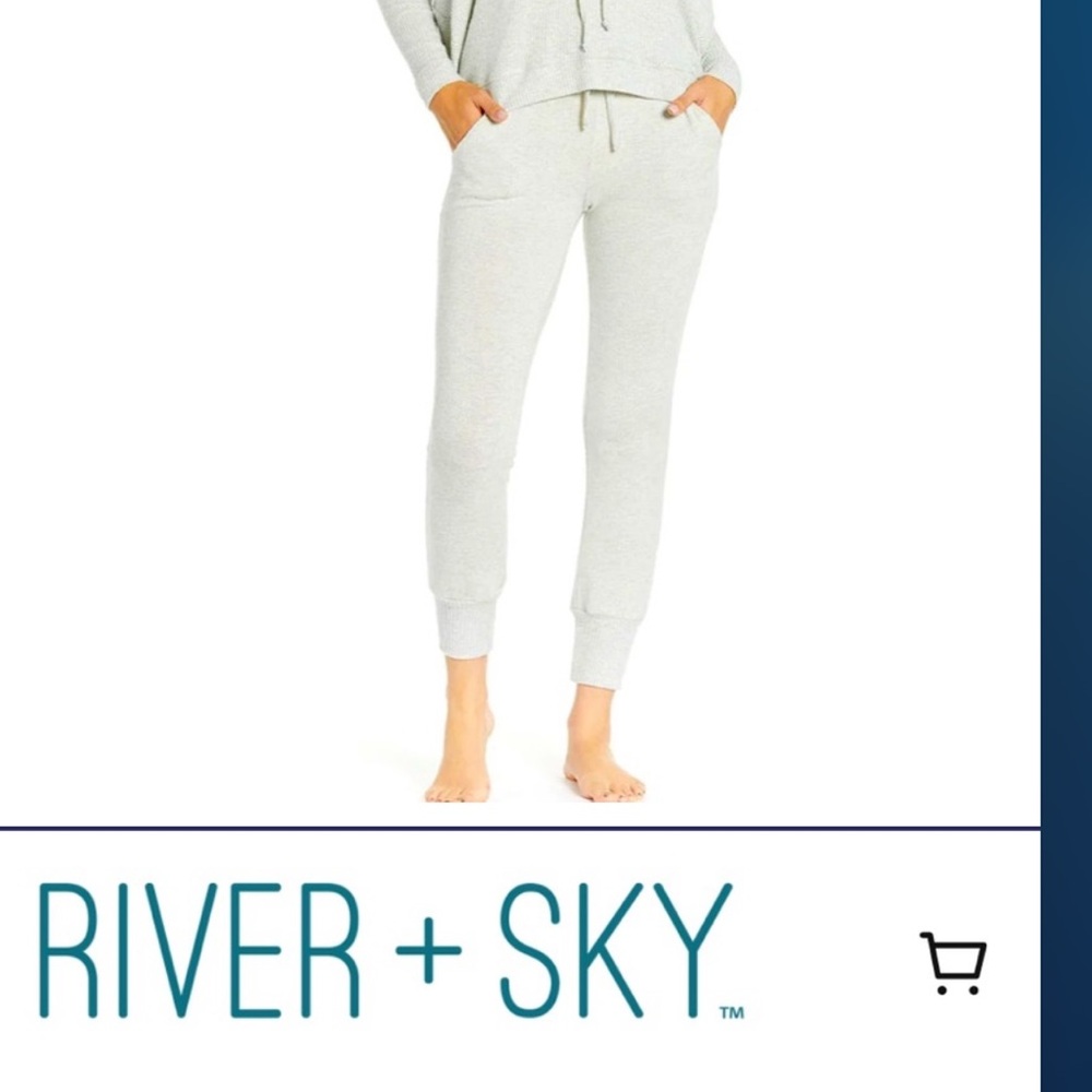 SUNDOWN River + sky.  GLITTER joggers Sz sm